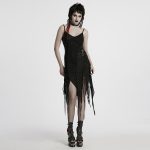 Punk Rave Lavinia Ripped Hem Gothic Dress