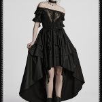 Punk Rave Vampira Bardot Sheer Dress