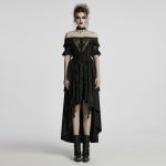 Punk Rave Vampira Bardot Sheer Dress