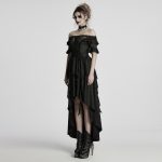 Punk Rave Vampira Bardot Sheer Dress