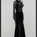 Punk Rave Drusilla Embroidered See Through Gothic Dress