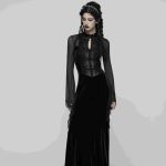 Punk Rave Drusilla Embroidered See Through Gothic Dress