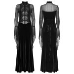 Punk Rave Drusilla Embroidered See Through Gothic Dress