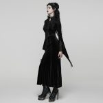 Punk Rave Countess Gothic Lace Velvet Bell Sleeve Dress