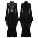 Punk Rave Countess Gothic Lace Velvet Bell Sleeve Dress
