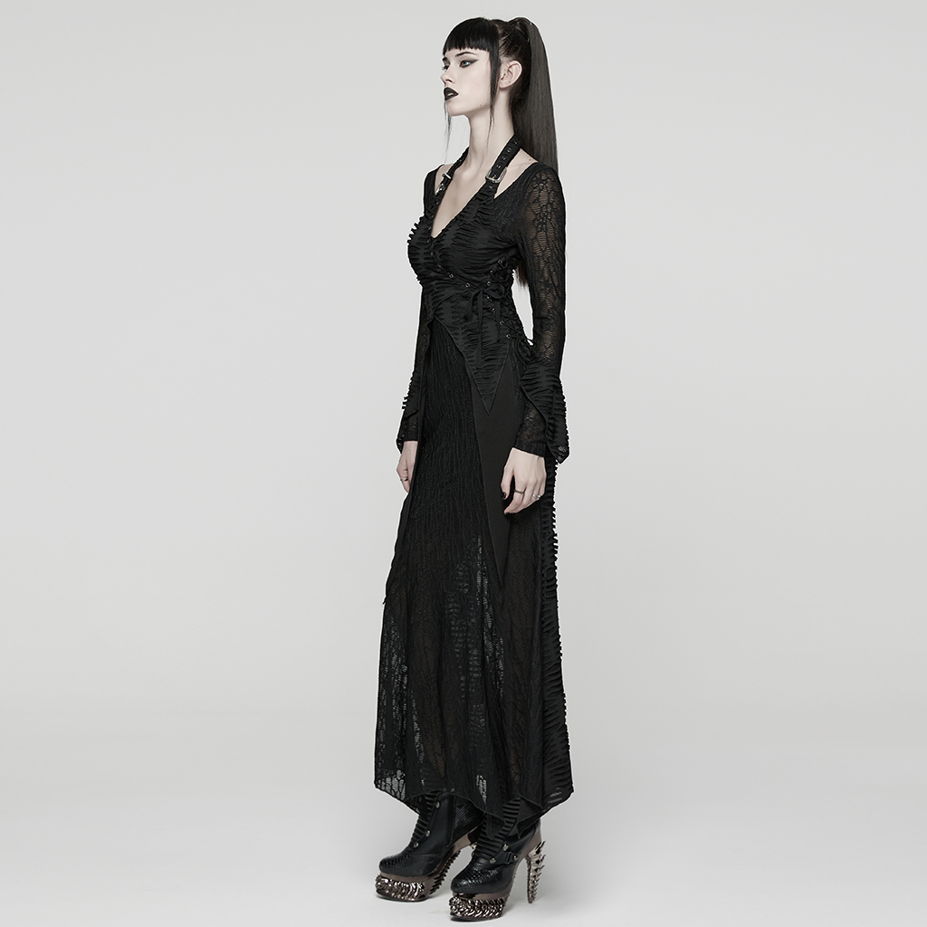 Punk Rave Chantress Gothic Maxi Dress