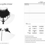 Punk Rave Night Fall Crossed Choker