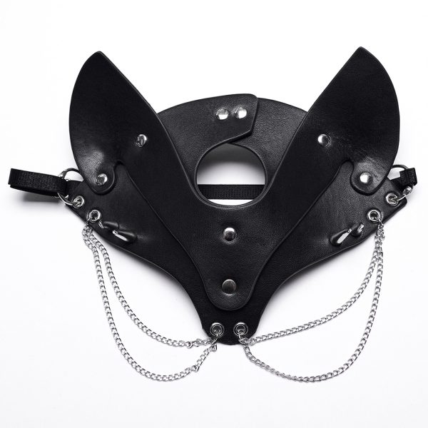 Punk Rave Chain Cat Mask