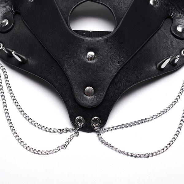 Punk Rave Chain Cat Mask
