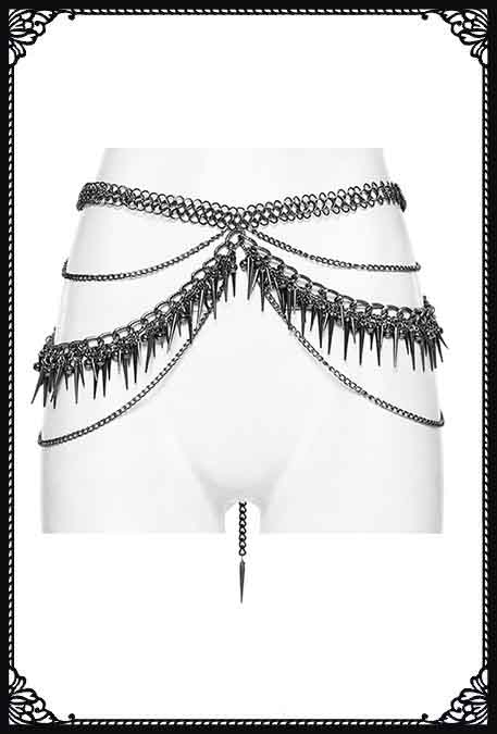 Punk Rave Trapped Soul Bottom Harness Chains