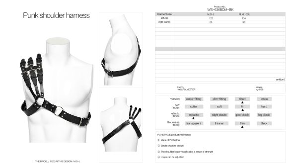 Punk Rave Hellraiser Harness