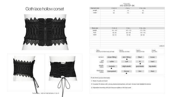 Punk Rave Victoria Waist Corset Belt