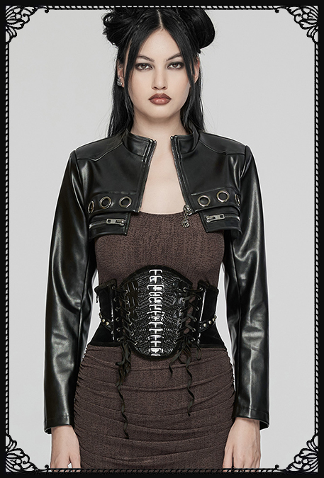 Punk Rave Warrior Armour Waistbelt Corset