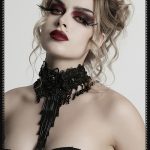 Punk Rave Deadly Rose Necklace