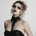 Punk Rave Deadly Rose Necklace