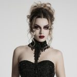 Punk Rave Deadly Rose Necklace