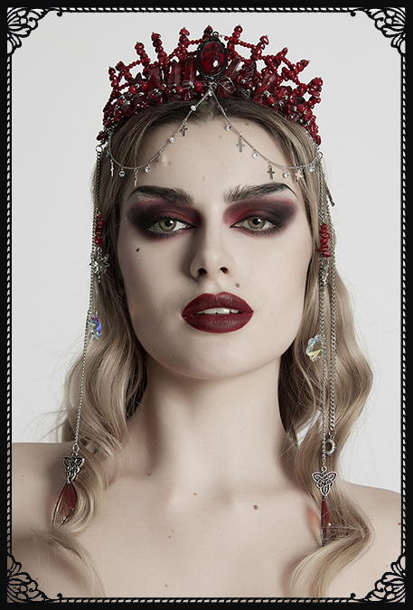 Punk Rave Cruxcorona Red Gothic Crown RD