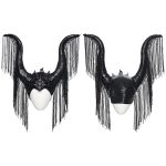 Punk Rave Gothic Maleficent Horns With Fringe