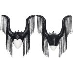 Punk Rave Gothic Maleficent Horns With Fringe