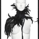 Punk Rave Brianna One Shoulder Feather Shrug