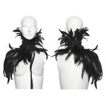 Punk Rave Brianna One Shoulder Feather Shrug