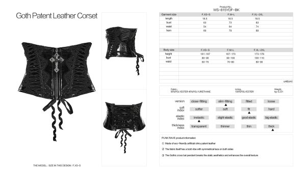 Punk Rave Mine Cross Waist Belt