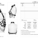 Punk Rave Katrina Rings & Chain Bra Harness