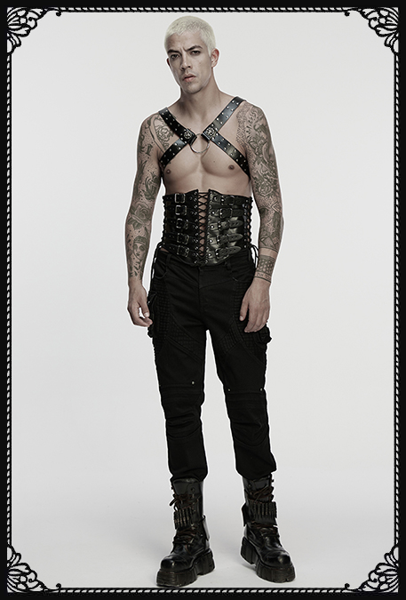 Punk Rave Jax Chain Detail Harness