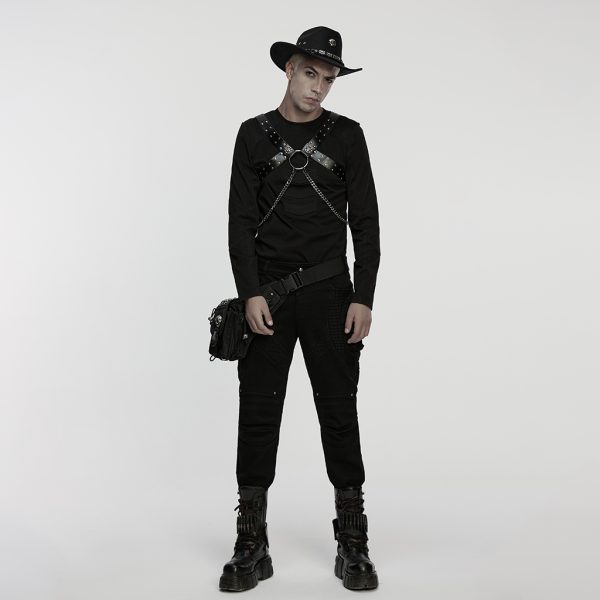 Punk Rave Jax Chain Detail Harness