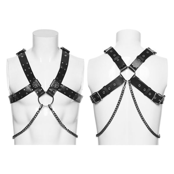 Punk Rave Jax Chain Detail Harness