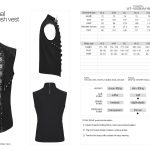 Punk Rave Lovesick Cut Out Strap Detail Fishnet Gothic Men Top