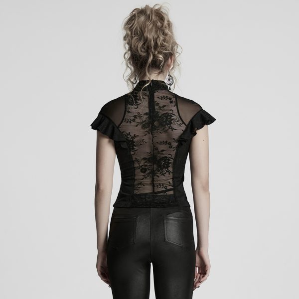 Punk Rave Vampira Lace Gothic Top