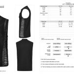 Punk Rave Xav Industrial Distressed Detail Tank Top