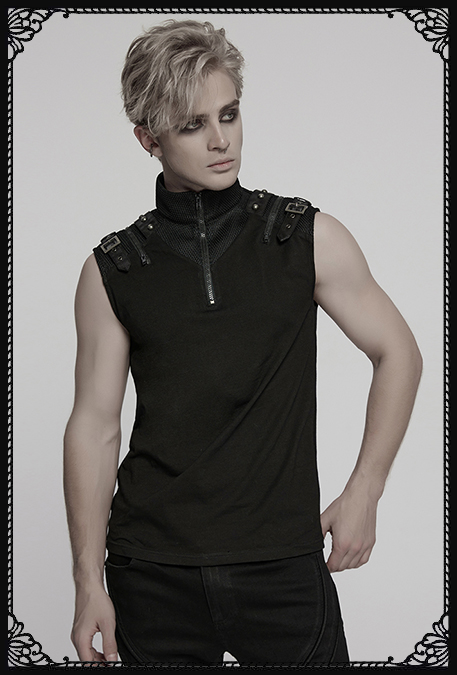 Punk Rave Zakar Gothic Zip Up Top