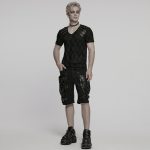 Punk Rave Stressed 'n' Distressed Gothic Men T-Shirt