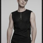 Punk Rave Billy Punk/Gothic Sheer Men Tank Top
