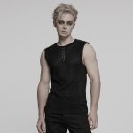 Punk Rave Billy Punk/Gothic Sheer Men Tank Top