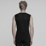Punk Rave Billy Punk/Gothic Sheer Men Tank Top