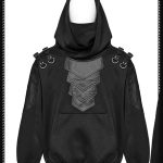 Punk Rave Core Oversized Streetwear Gothic Hoodie