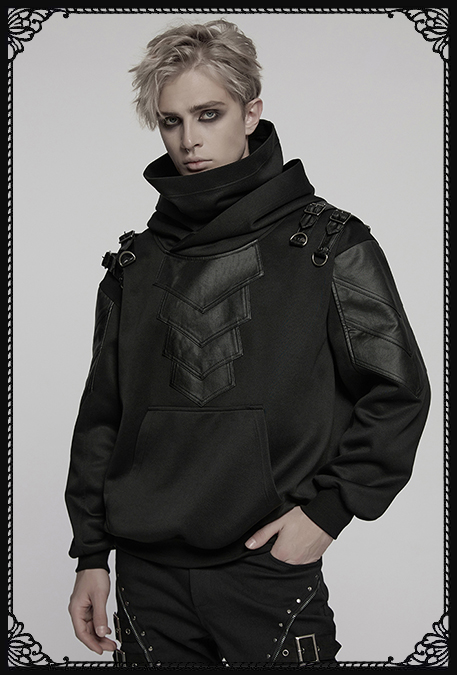 Punk Rave Core Oversized Streetwear Gothic Hoodie