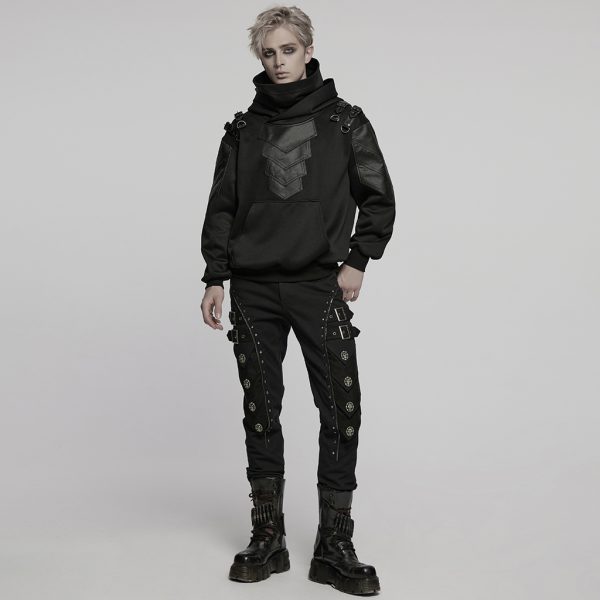 Punk Rave Core Oversized Streetwear Gothic Hoodie