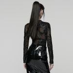 Punk Rave Faded Bloom Gothic Top