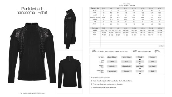 Punk Rave Viktar PU Up Top