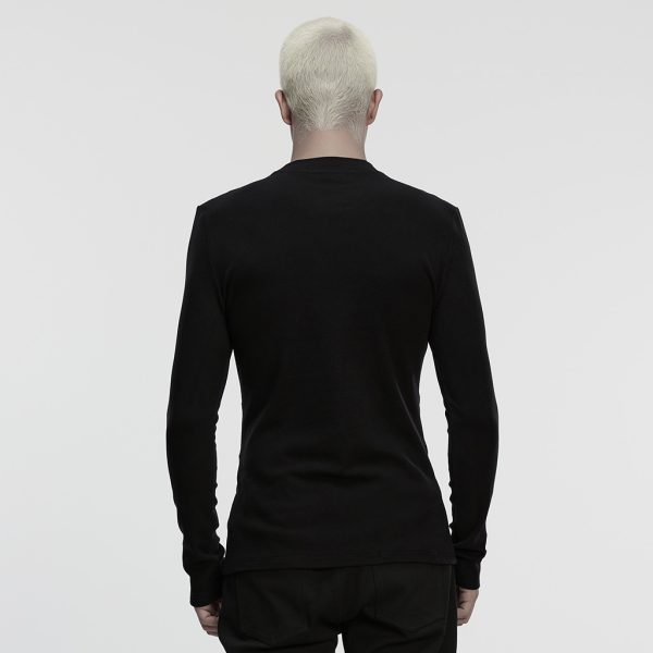 Punk Rave Jaxon PU Shoulder Detail Top