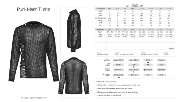 Punk Rave Konrad Mesh Top