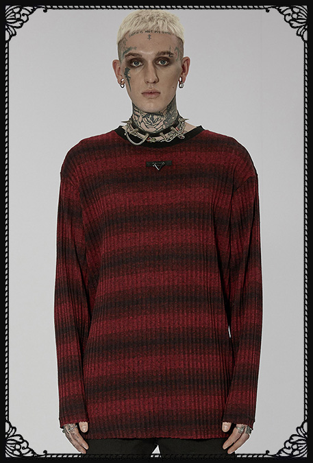 Punk Rave Brander Top BK-RD