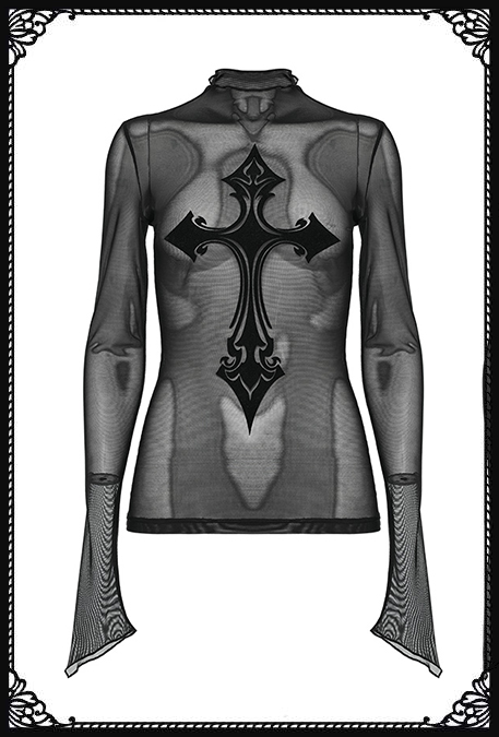 Punk Rave Eden Cross Top