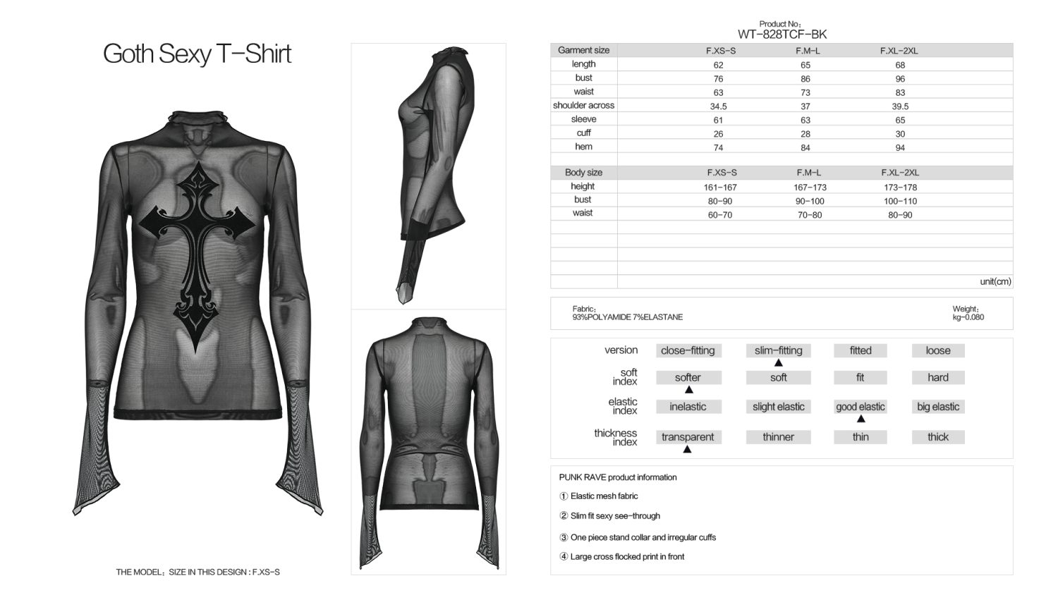 Punk Rave Eden Cross Top
