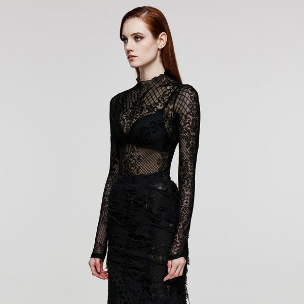 Punk Rave Serena Lace Top