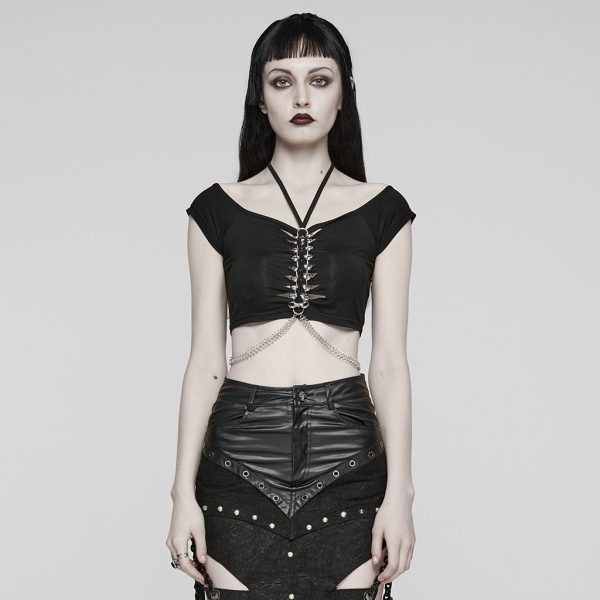 Punk Rave Nika Chain Top